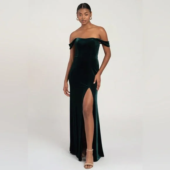 jenny yoo emerald bridesmaid dresses Jenny Yoo Bridesmaid Dress Sylvie Cornflower main image 0
